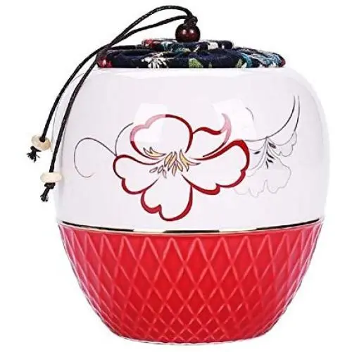 Ceramic Tea Storage Container Kitchen Storage Canister Jar for Candy Coffee - 11 x 14 cm/4.3 x 5.5 inches - 39 Ceramic Tea Storage Container Kitchen Storage Canister Jar for Candy Coffee - 11 x 14 cm/4.3 x 5.5 inches - 39