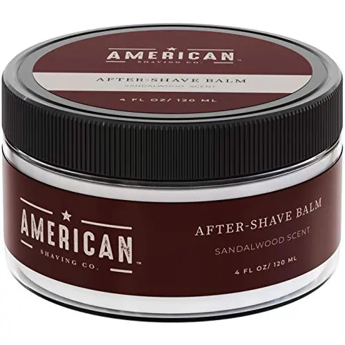 American Shaving After Shave Balm For Men (4oz) - Sandalwood Barbershop Scent - 100% Natural Moisturizing Aftershave Lotion - Best Aftershave For Men to Soothe Dry Sensitive Skin Post Shave American Shaving After Shave Balm For Men (4oz) - Sandalwood Barbershop Scent - 100% Natural Moisturizing Aftershave Lotion - Best Aftershave For Men to Soothe Dry Sensitive Skin Post Shave