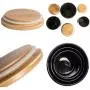 DII Modern Chic Ceramic Kitchen Canister with Bamboo Lid for Food Storage, Serve Coffee, Sugar, Tea, Spices, and More Black, Assorted Sizes: 4.5x4.5x5.5, 4x4x4.5”, 3x3x4 DII Modern Chic Ceramic Kitchen Canister with Bamboo Lid for Food Storage, Serve Coffee, Sugar, Tea, Spices, and More Black, Assorted Sizes: 4.5x4.5x5.5, 4x4x4.5”, 3x3x4