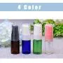 12PCS 10ML/0.34oz Portable Empty Refillable Plastic Lotion Pump Bottle Vial Jars with Press Pump Head Cosmetic Sample Travel Packing Storage Container for Emulsion Face Cream Shampoo Gel Emulsion