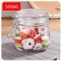 1 Pcs Honey Storage Bottle Jar Sugar Bowl Jars Compatible For Spices Potes Jars Compatible For Storage Sealed Waterproof,500ML