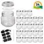 Mason Jars, glass jar 8OZ With Regular Lids and Bands,Ideal for Jam,Honey,Wedding Favors,Shower Favors,Baby Foods,24 PACK Mason Jars, glass jar 8OZ With Regular Lids and Bands,Ideal for Jam,Honey,Wedding Favors,Shower Favors,Baby Foods,24 PACK