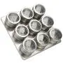 Magnetische Gewürzdosen - 9/12 Stück - Salz & Pfeffer Streuer – Trocken Kräuter Aromenbehälter – Camping|Wandern|Grillen – Magnetischer Gewürz Organizer Aufbewahrungskasten