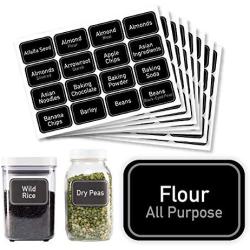 Allspice 315 Preprinted Water Resistant Round Spice Jar Labels Set 1.5- Fits 4