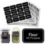 AllSpice 208 Preprinted Water Resistant Bulk Pantry Labels Set