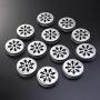 BESTONZON 12pcs Tin Cans Screw Top Round Metal Lids Cover Mason Canning Jar lids Leakproof Storage Lids Cap (Silver)