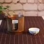 Natural Bamboo Tea Cup Holder Kitchen Storage Canister Tea Ceremony Supplies - Brown, S