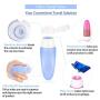 Silicone Travel Bottles TSA Approved, Leak Proof Shampoo And Conditioner Bottles Set, Toiletries Accessories With Slicone Bath Body Brush, Spray, Pump Bottle and Cream Jars, 14 Pack