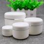 20g/50g/100g Refillable Make-up Cosmetic Jars White Plastic Jar with Dome Lid Empty Face Cream Lip Balm Lotion Storage Container Case Pot (Pack of 6) (50g)