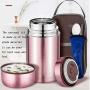 Thermos Food Jar 1050ml Thermos Stainless Food Flask,Leakproof Vacuum Insulated Food Containers Lunch Box (Color : Red, Size : No-Bag)