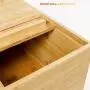 Nahrungsbehälter & Crock Lagerkorb Holzhause für Reis Lagerbox 10kg/15kg Küchen Getreidespeicher, Insektenschutz, Großraum-Reisbehälter