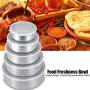 Zerone Food Freshness Seal Bowl Stainless Steel Storage Preservation Box 5 Units
