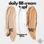 Blue Mission Vegan Tinted Moisturizer w/SPF - Organic Tinted BB Cream + SPF 15 + Serum - Vegan, Reef-Safe & Glass Jar. Absolutely ALL GOOD for your skin and the planet! (Light Ivory)