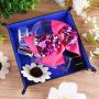 JUSTDOLIFE Dice Tray Foldable Multi-purpose Valet Organizer Snack Serving Tray Valet Tray