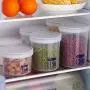 Kitchen Food Storage Plastic Container With Lids Sealing Pot Milk Powder Jar (B)