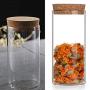 UPKOCH Glass Canister Clear Food Storage jar for Tea Coffee Spice Candy