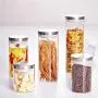 WANGLX ST Storage Jar High Borosilicate Glass Cylinder Airtight Food Storage Container Canister Tank with Stainless Steel Lid and Silicone Sealing Ring 1850ml WANGLX ST Storage Jar High Borosilicate Glass Cylinder Airtight Food Storage Container Canister Tank with Stainless Steel Lid and Silicone Sealing Ring 1850ml
