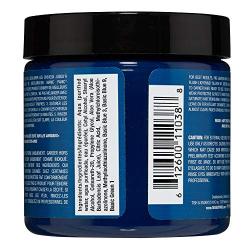 Manic Panic Voodoo Blue Hair Dye – Classic High Voltage - Semi Permanent Hair Color - Dark Cyan Shade With Green Undertones - For Dark & Light Hair - Vegan, PPD & Ammonia-Free - For Coloring Hair