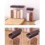 Seasoning Box 6pcs Kitchen Spice Jar Seasoning Box Kitchen Spice Storage Bottle Jars Transparent Salt And Pepper Cumin Powder