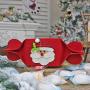 BLagenertJ Foldable Candies Gift Box Elk Snowman Santa Pattern Storage Container Bag for Xmas Decor Snowman