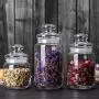 Bouteilles en verre scellées, Réservoirs de stockage pour grains, stockage confiture/miel/café/thé Bouteilles en verre scellées, Réservoirs de stockage pour grains, stockage confiture/miel/café/thé