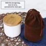 TNKML Ceramic Spice Jar Food Storage Tank Ceramic Food Storage Tank With Storage Bag And Wooden Cover Portable Sealed Food Storage Tank Spice Container