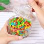 Rachels Choice Glass Covered Storage Jar Candy Dish Box (Diameter 3.9 Inch), Pack of 2