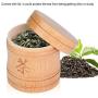 Tea Storage Holder Container,Portable Bamboo Lightweight Tea Jar Storage Holder Container Box Wood Bucket Small Can for Home Office Living room