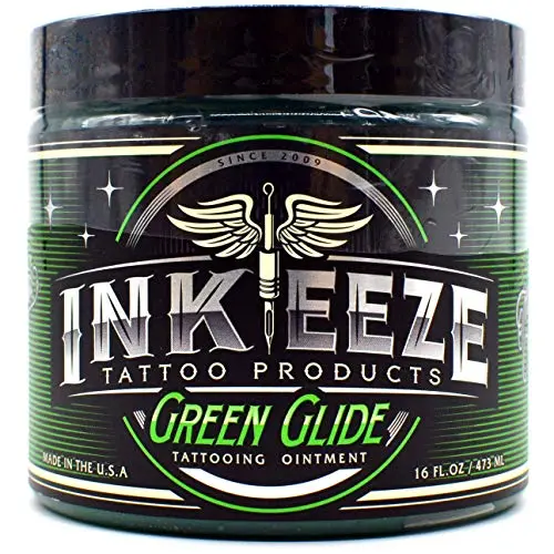 INK-EEZE Green Glide Tattoo Ointment 16oz INK-EEZE Green Glide Tattoo Ointment 16oz