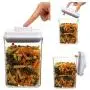 Ensemble de contenants hermétiques BREVER 5 pièces pour aliments – Céréales, Farine, Sucre, Pâtes, Riz – 100% BPA FREE, Garantie 5 ans Ensemble de contenants hermétiques BREVER 5 pièces pour aliments – Céréales, Farine, Sucre, Pâtes, Riz – 100% BPA FREE, Garantie 5 ans