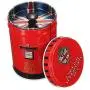 Practical Container Double Cover Food Tea Pot Candy Storage Tins Canister Box - Red, 9x6.5cm Practical Container Double Cover Food Tea Pot Candy Storage Tins Canister Box - Red, 9x6.5cm