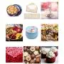 Boîtes en tôle peinte, 6 pièces, rangement pour la maison et la cuisine, récipients réutilisables, gobelets en tôle, idéal pour DIY, épices, thé, camping, bonbons, cadeaux de mariage, etc. (Style Fraîche) Boîtes en tôle peinte, 6 pièces, rangement pour la maison et la cuisine, récipients réutilisables, gobelets en tôle, idéal pour DIY, épices, thé, camping, bonbons, cadeaux de mariage, etc. (Style Fraîche)