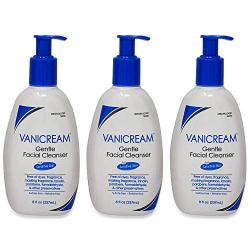 VANICREAM Gentle Facial Cleanser for Sensitive Skin, 8 Oz (Pack of 3)