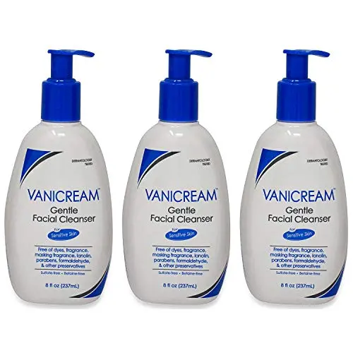 VANICREAM Sanfter Gesichtsreiniger für Empfindliche Haut, 240 ml (Pack von 3)