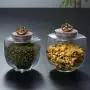 Bouteilles en Verre Kitchen Storage Canisters avec Couvercles, Hermétiques, Idéales pour le Conserveur, les Céréales, les Pâtes, le Sucre, les Haricots (Taille : S) Bouteilles en Verre Kitchen Storage Canisters avec Couvercles, Hermétiques, Idéales pour le Conserveur, les Céréales, les Pâtes, le Sucre, les Haricots (Taille : S)