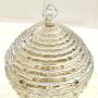 HOUSIYU Candy Jar Glass Biscuit Jar Storage Tank Wine Cabinet Decoration Decoration Living Room Tv Cabinet Porch Home Decoration, 28x17.3cm