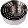 Has_Shop 5 Pcs Stainless Steel Food Storage Bowl with Lid BPA Free Kitchen Accessories