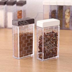 ROIY Free Hanging Seasoning Sauce Seasoning Cartridge Case Set Household Kitchen Condiment Jar Kitchen Storage Box Seasoning Box Seasoning Storage Clear Spice Rack Organizer (Color : White)