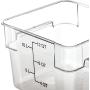 Carlisle 10724AF07 StorPlus Square Container, 11.13" Length, 11.13" Width, 8.25" Height, Polycarbonate, 12 Quart, Purple (Pack of 6)