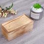 Wooden Candy Box With Lid Snacks Display Storage Dispenser Dried Food Server For Christmas Party Wedding