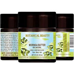 MORINGA BUTTER –OIL 100% Natural/VIRGIN UNREFINED BLEND / 100% PURE BOTANICAL. 4 Fl.oz.- 120 ml. For Skin, Hair and Nail Care.