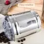 Ensemble de 3 Récipients de Rangement Alimentaire en Acier Inoxydable Brillant pour Comptoir de Cuisine, Pots à Condiments avec Fenêtre, Organisation et Rangement de la Cuisine pour Thé, Café, Collations, Sucre Ensemble de 3 Récipients de Rangement Alimentaire en Acier Inoxydable Brillant pour Comptoir de Cuisine, Pots à Condiments avec Fenêtre, Organisation et Rangement de la Cuisine pour Thé, Café, Collations, Sucre