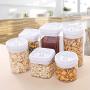 Food Storage Jar With Airtight Seal Lid, Kitchen Food Tank Container, 0.5L/0.8L/1.2L Seal Cereal Jar Dried Fruit Jam Storage Box For Serving Tea, Coffee, Spice, Sugar