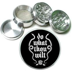 Do What Thou Wilt Aluminum Tobacco Herb Spice Grinder