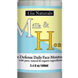 Pure, Natural, and Organic MILK AND HONEY AGE-DEFENSE DAILY FACE MOISTURIZER Lotion For Normal to Dry Skin. Hydrate, fight wrinkles and lines! Great for sensitive skin!