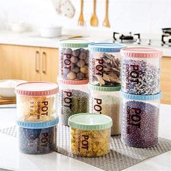 Kitchen Food Storage Jar Airtight Food Storage Kitchen Glass Jar Moisture-Proof Home Multi-Purpose Jam Bottle Cruet Plastic Storage Tank Sealed Can (Color : 1500ml Blue)