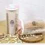 Hybei Food Storage Box, Petal Seal Transparent Plastic Cans Grains dry Food Storage box Transparent Storage Box (C)