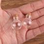 | Storage Bottles & Jars | 50pcs Transparent Ball Glass Bottle Jars Vials Wishing Bottle Cute Art Bottles with Corks Stopper DIY craft gift | by HUDITOOLS | 1 PCs