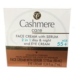 Cashmere Care Face Cream with Serum 2 in 1 day & night and EYE CREAM 55+ NORMAL & COMBINATION SKIN