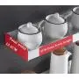 XDD Spice Rack, Wall Mounted Spice Shelf, Bottle Jars Holder, Shelving Storage, Utensil Holder for Kitchen Restaurant - Silver,A,5013.55.5CM XDD Spice Rack, Wall Mounted Spice Shelf, Bottle Jars Holder, Shelving Storage, Utensil Holder for Kitchen Restaurant - Silver,A,5013.55.5CM